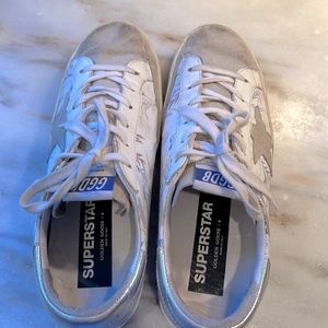 Golden Goose Superstar Low Top Floral Size 40